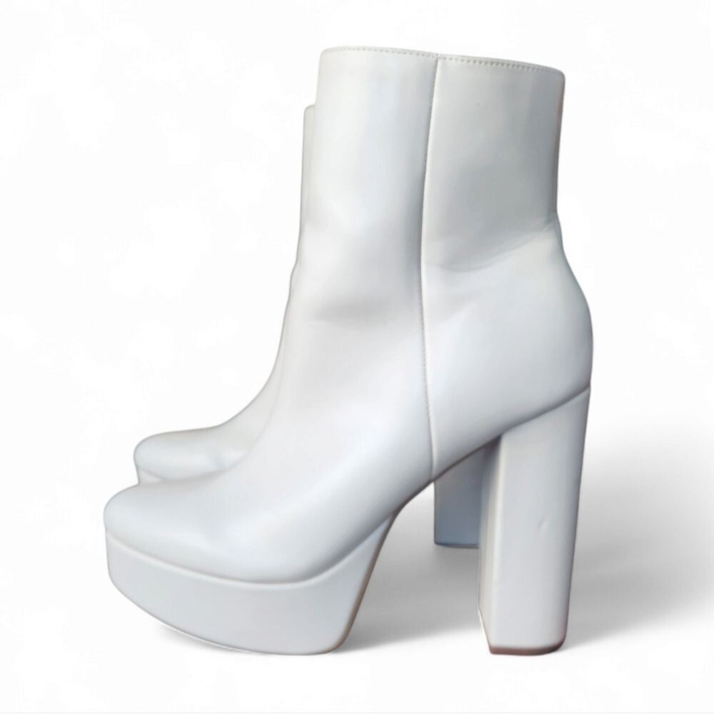 Marc fisher Lolita Boots Cream 10 - Picture 3 of 14